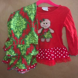 Ann Loren Christmas Outfit 2/3T VGUC